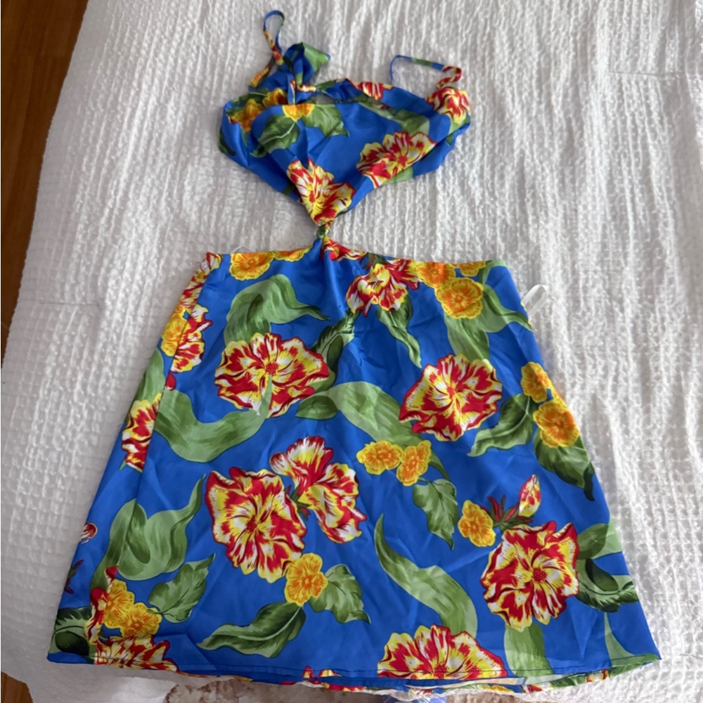 Floral Blue Desss